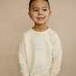 Organic Cotton Crewneck Sweatshirt - Cream