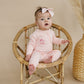 Blank Organic Cotton Zippy Romper - Pink