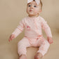 Blank Organic Cotton Zippy Romper - Pink