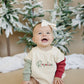 Christmas Colorblock Sweatshirt Romper