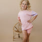 Organic Cotton Colorblock Tee and Shorts Set