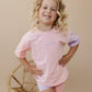 Organic Cotton Colorblock Tee and Shorts Set