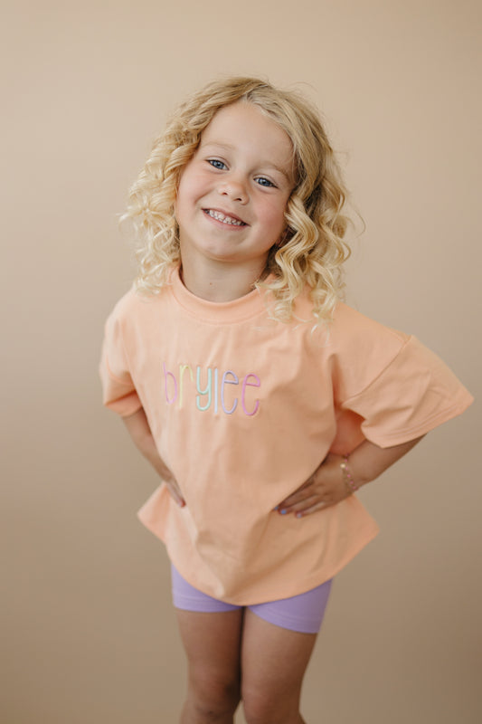 Oversized Tee - Creamsicle Orange