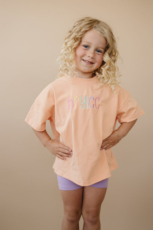 Oversized Tee - Creamsicle Orange