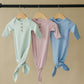Newborn Bamboo Knotted Gown & Hat Set