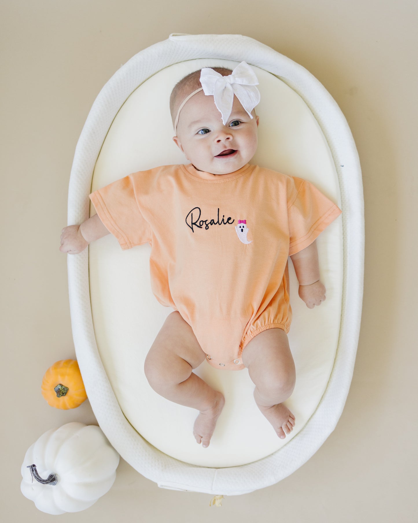T-Shirt Romper - Creamsicle Orange