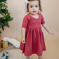 Organic Cotton Twirl Dress - Christmas