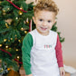 Organic Cotton Colorblock Christmas Tee