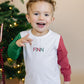 Organic Cotton Colorblock Christmas Tee