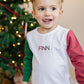Organic Cotton Colorblock Christmas Tee