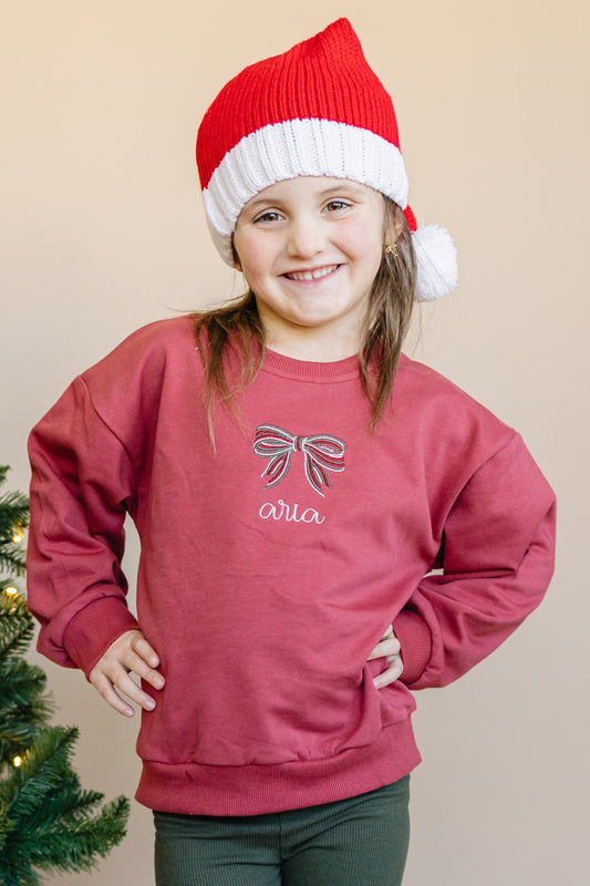 Christmas Crewneck Sweatshirt or Jogger Set - Red or Green