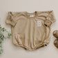 Sweatshirt Romper - Camel
