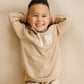 Organic Cotton Quarter-Zip Set - Tan