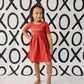 Organic Cotton Twirl Dress - Red St. Patrick's Green