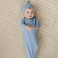 Newborn Bamboo Knotted Gown & Hat Set