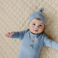 Newborn Bamboo Knotted Gown & Hat Set