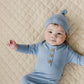 Newborn Bamboo Knotted Gown & Hat Set