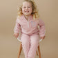 Blank Organic Cotton Quarter-Zip Set - Pink