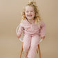 Blank Organic Cotton Quarter-Zip Set - Pink