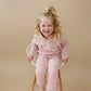 Blank Organic Cotton Quarter-Zip Set - Pink