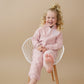 Blank Organic Cotton Quarter-Zip Set - Pink