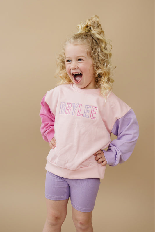 Colorblock Crewneck Sweatshirt