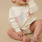 Sweatshirt Bubble Romper - Pinks