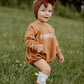 Crewneck Sweatshirt or Sweatshirt Romper - Burnt Orange
