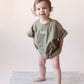 Custom Embroidered T - Shirt Romper - more colors - Little Joy Co.