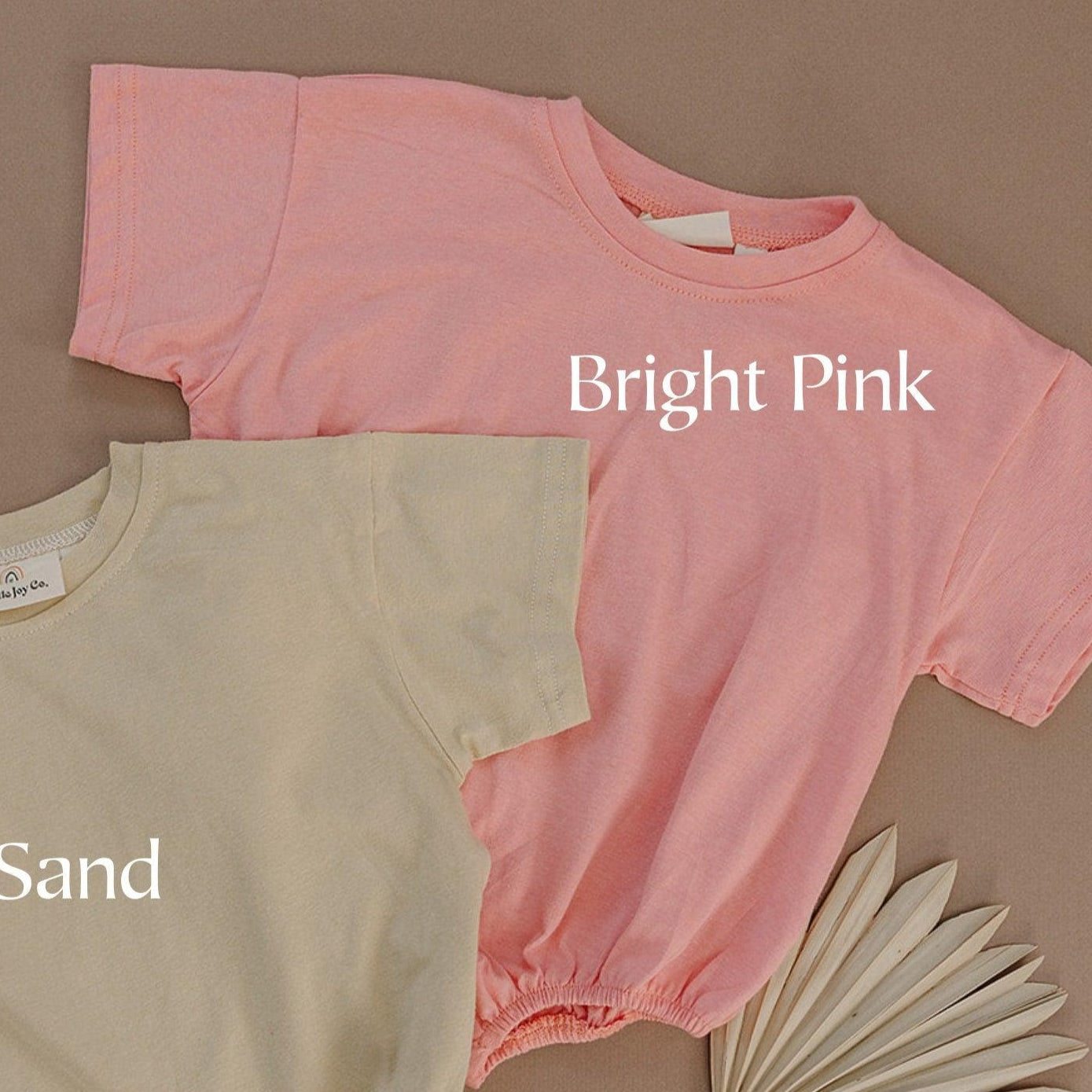 Custom Embroidered T - Shirt Romper - more colors - Little Joy Co.