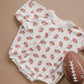 GAMEDAY PRESALE Football Print Bamboo Sweatshirt Bubble Romper *Early August