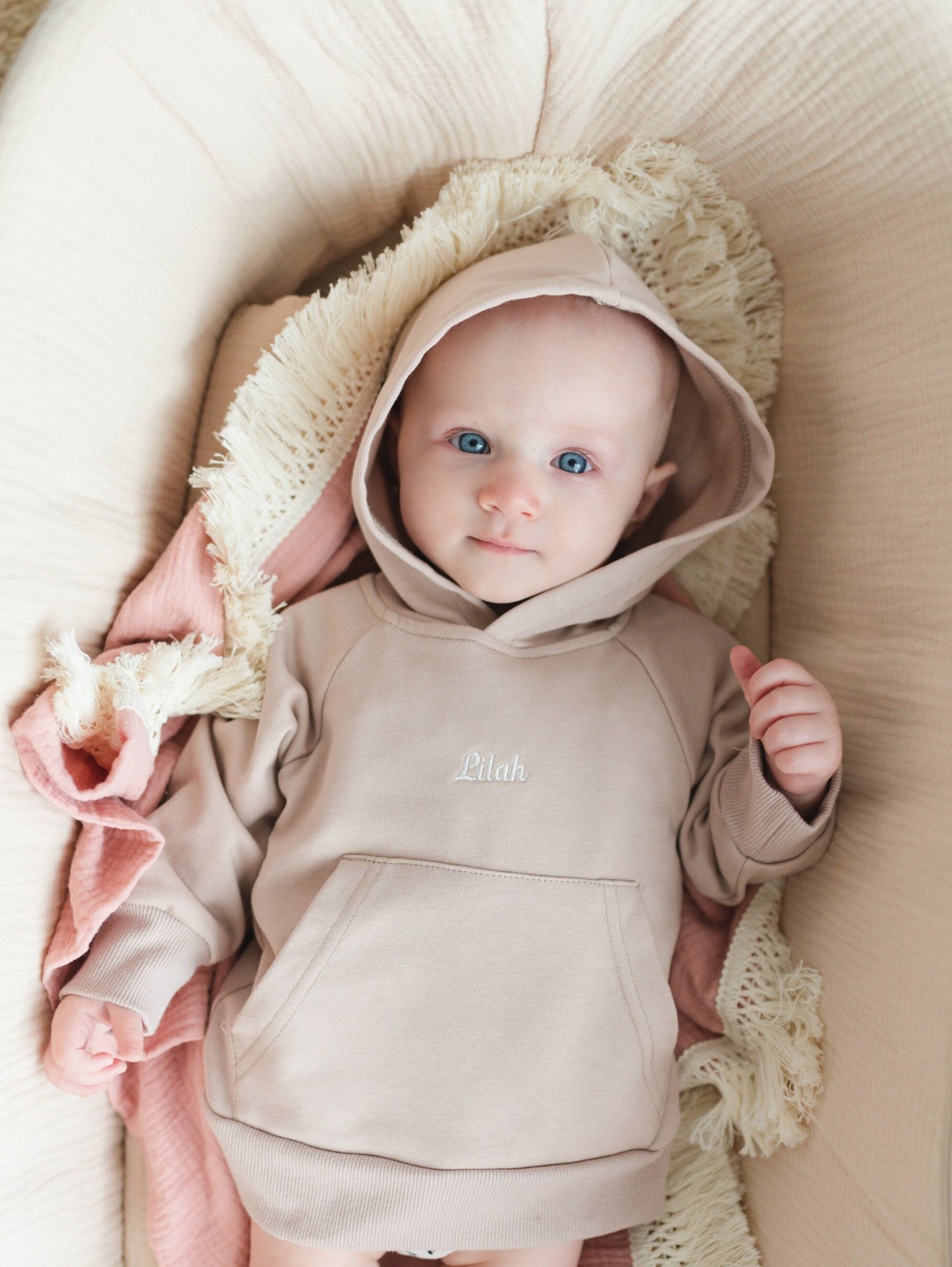 Crewneck, Hoodie or Sweatshirt Romper - Mauve