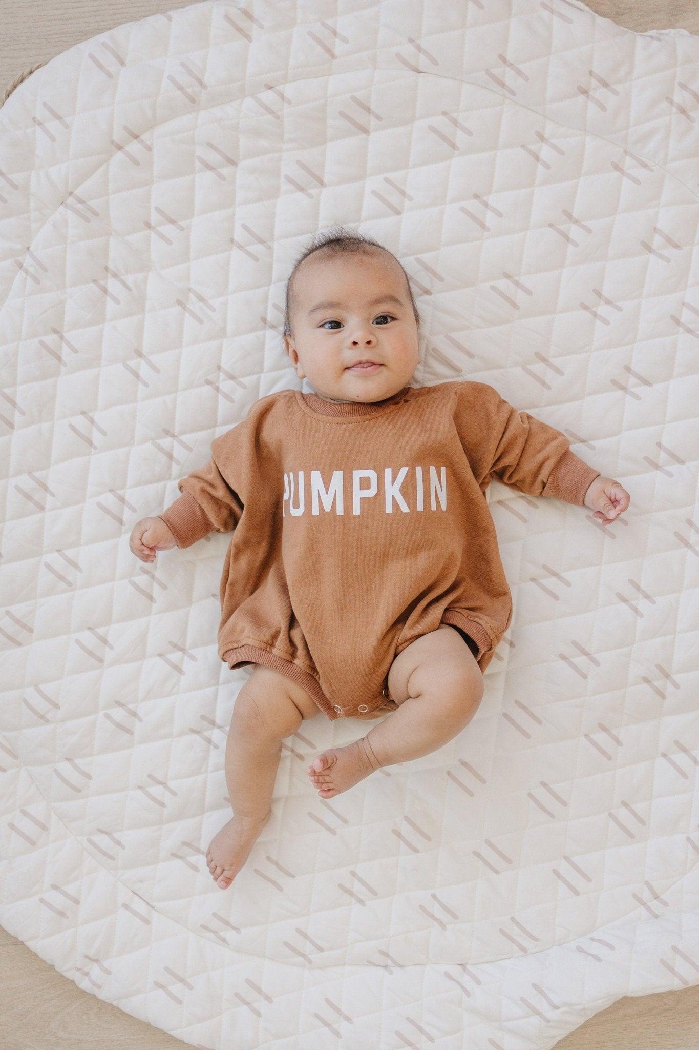 Crewneck Sweatshirt or Sweatshirt Romper - Burnt Orange